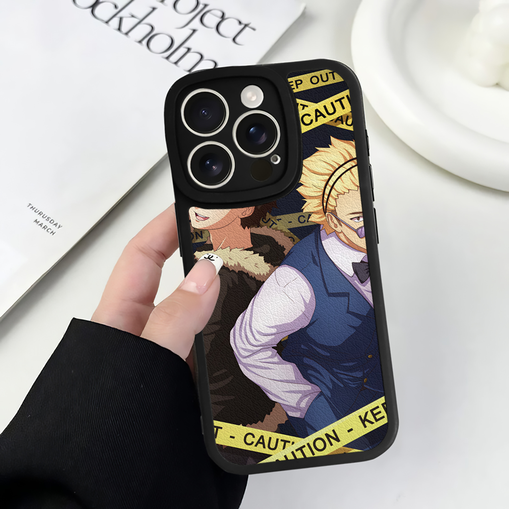 （画像用） ハイキュー!! Haikyu!! 【iPhone 16シリーズ対応】シリコンスマホケース（レザー調） 材質：シリコン